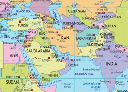 Политическая география ближнего востока